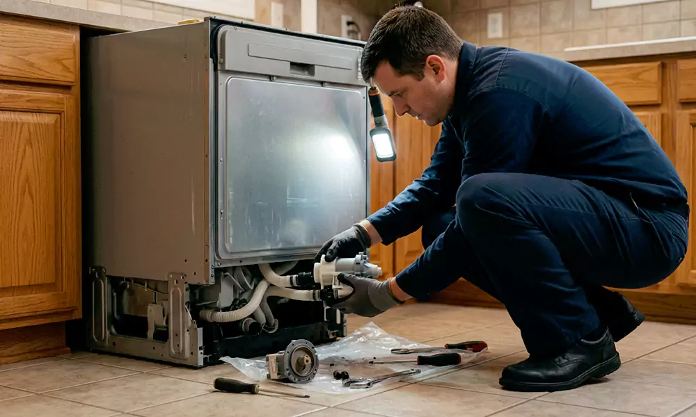 Dishwasher Pump Replacement in Milford, MA