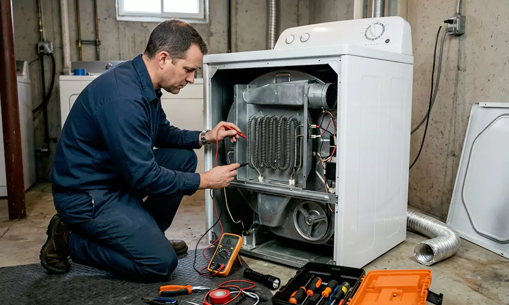 Dryer Not Heating Repair in Milford, MA