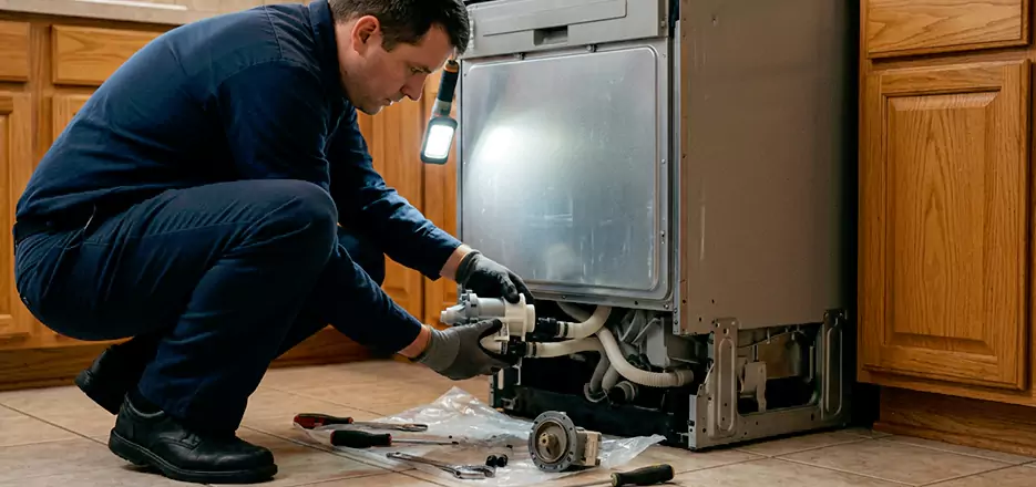 Dishwasher Drain Hose Repair in Milford