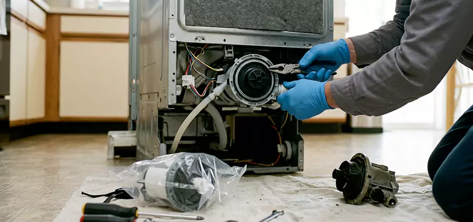 Dishwasher Motor Pump Replacement in Milford