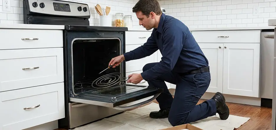 Oven Lower Heating Element Replacement in Milford